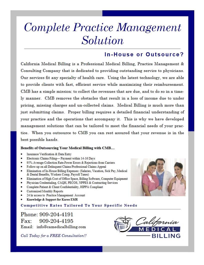 CMB Professional Services offered flyer 23